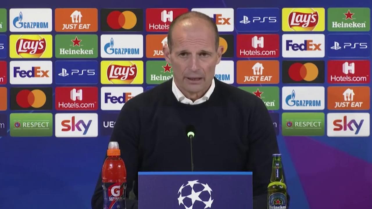 Champions, Allegri: "Contenti per il primo posto nel girone ma bisogna giocare meglio"