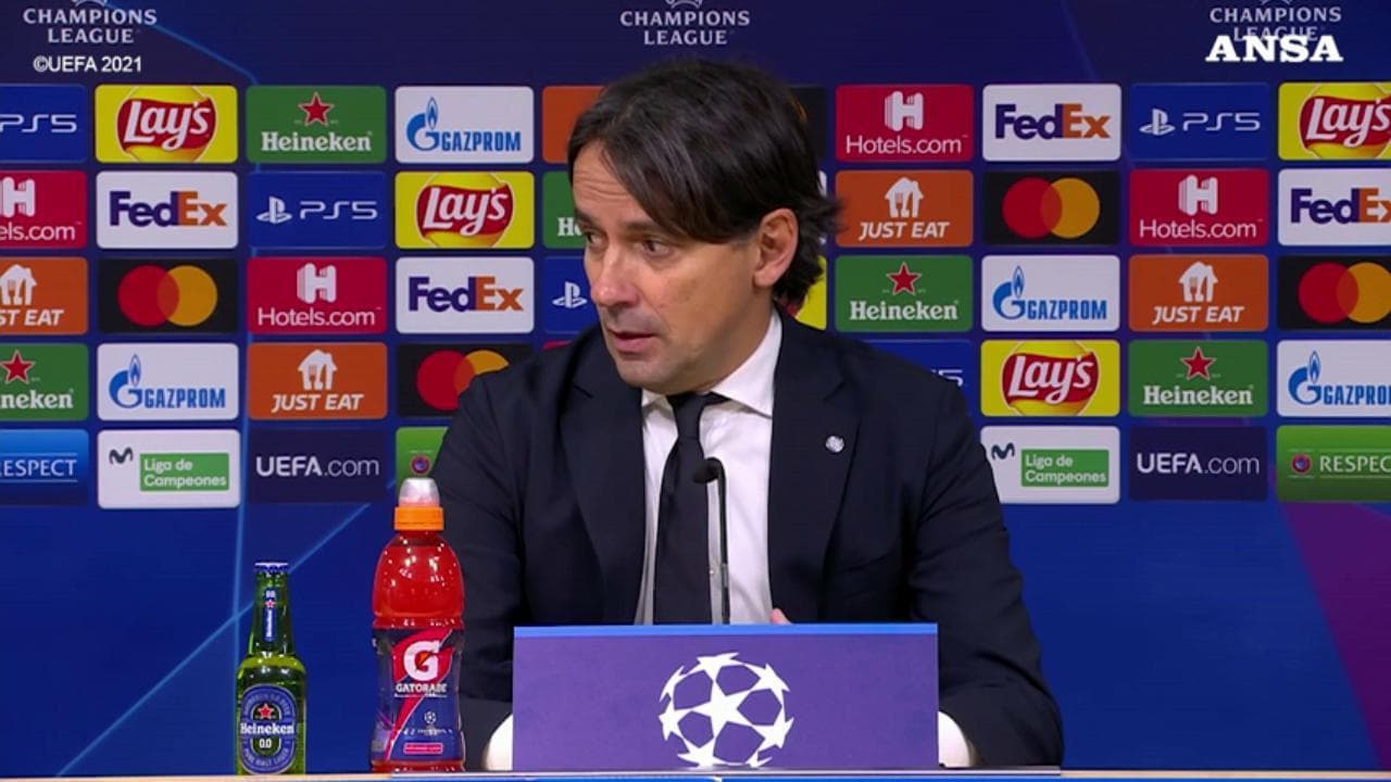 Champions League, il tecnico dell'Inter Inzaghi: "Barella ha fatto un grave errore ma si è scusato"