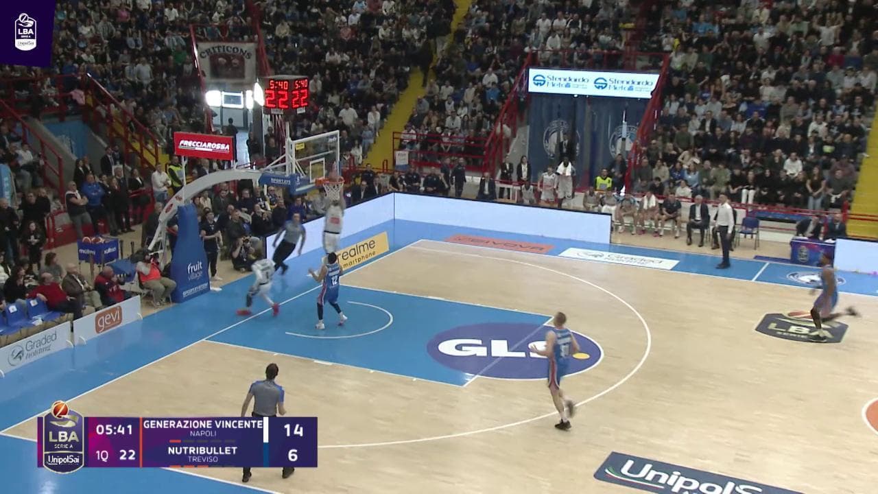 Basket serie A, gli highlights di Gevi Napoli - Nutribullet Treviso