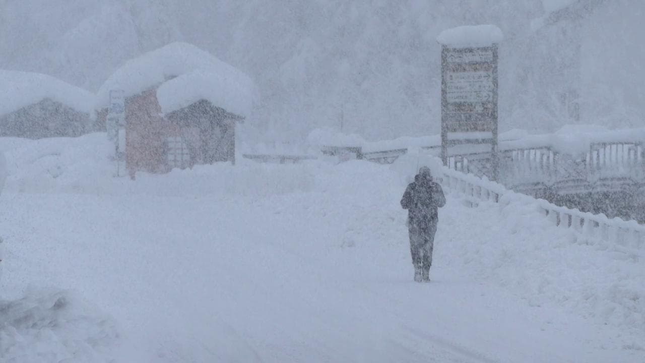 Valle d'Aosta, caduto oltre mezzo metro di neve a Gressoney