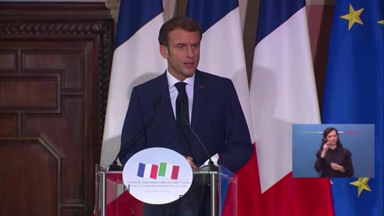 Trattato del Quirinale, Macron: "Europa sia più forte e sovrana"