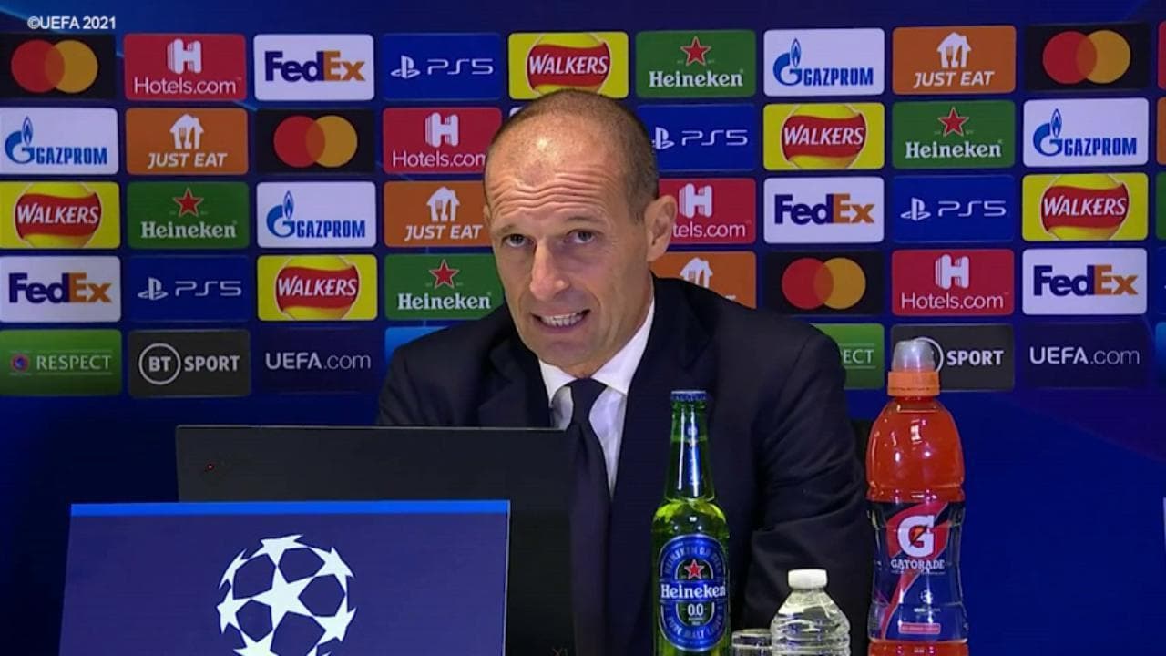 Champions League, Allegri: "Buon primo tempo, nel secondo puniti severamente"