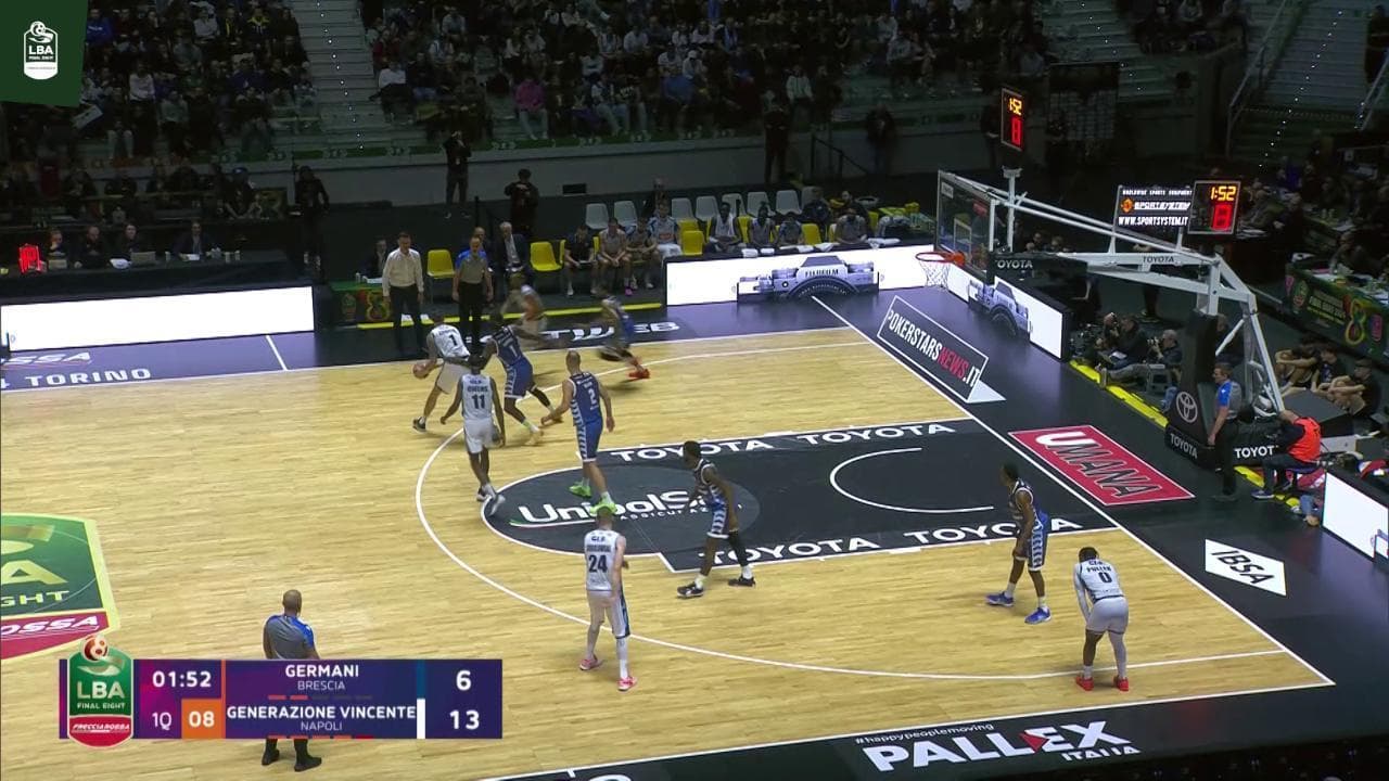 Basket, Coppa Italia: gli highlights di Germani Brescia-Generazione Vincente Napoli