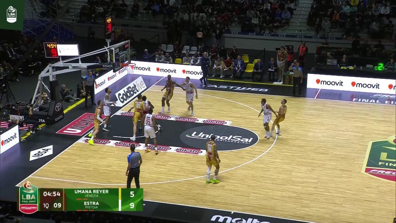 Basket, Coppa Italia: gli highlights di Umana Reyer Venezia-Estra Pistoia
