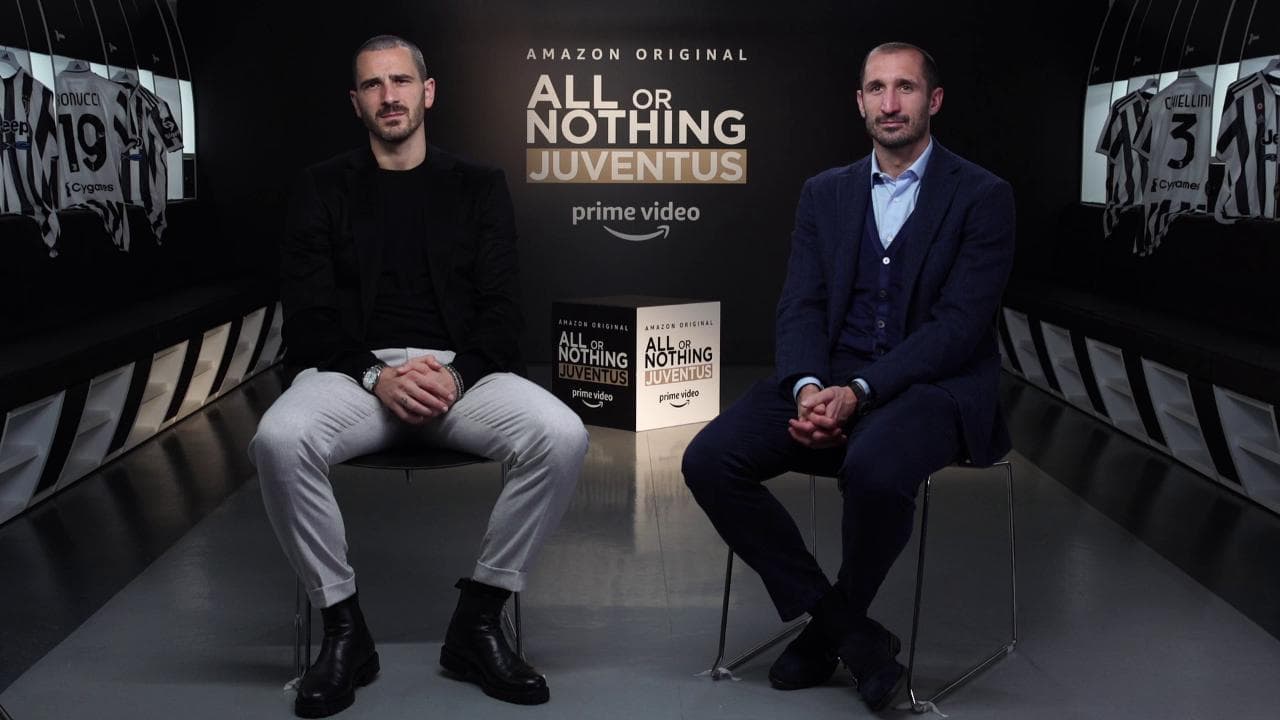 Bonucci e Chiellini sulla serie Amazon: "È stata dura, ma ci siamo abituati alle telecamere ovunque"
