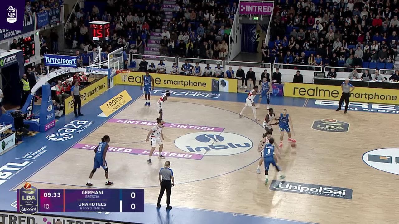 Basket, Serie A: gli highlights di Germani Brescia-Unahotels Reggio Emilia