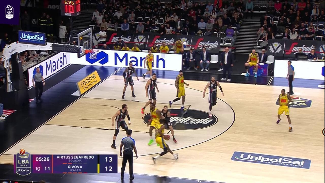 Basket, Serie A: gli highlights di Virtus Segafredo Bologna-Givova Scafati