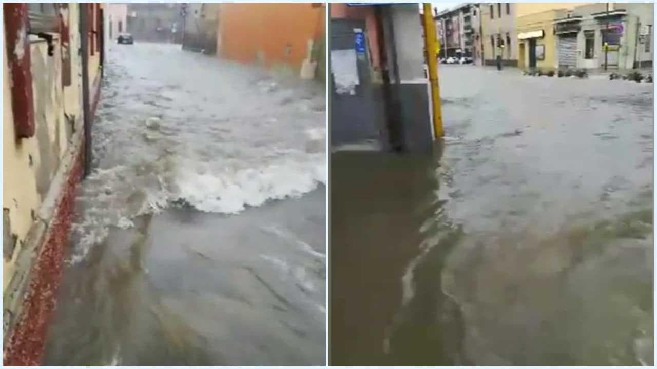 Maltempo, a Cagliari l'acqua invade le strade: "Qui è un fiume in piena"