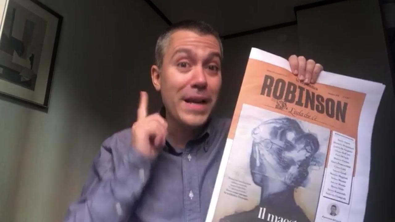 Saverio Raimondo: "Il nuovo numero di Robinson è scritto male ma vi rivela chi è Elena Ferrante"