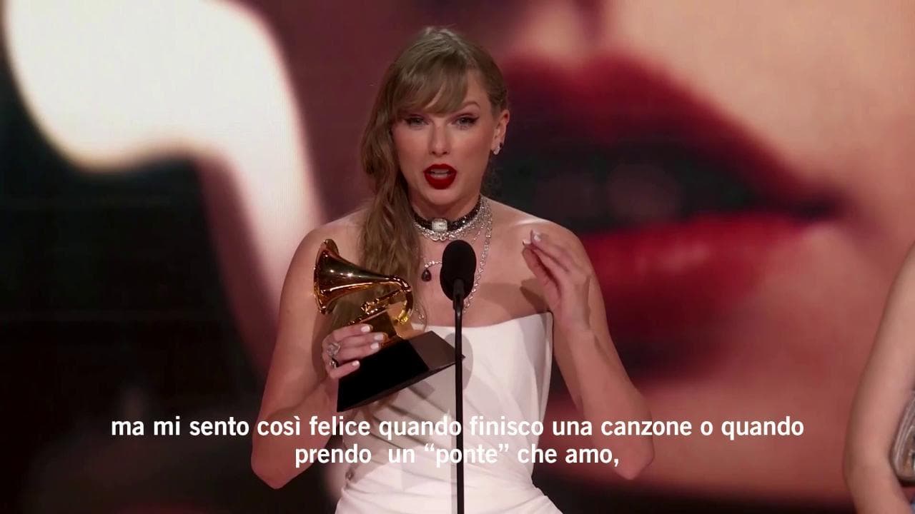 Grammy, Taylor Swift: "Il mio premio è il mio lavoro. E per lei torna in pubblico Celine Dion