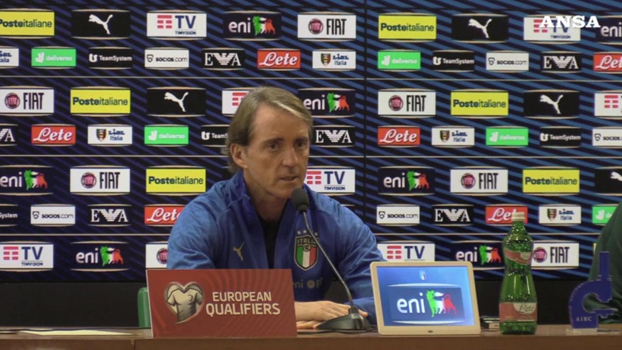 Calcio, il ct azzurro Mancini: "Contro la Svizzera l'Olimpico ci darà una mano"
