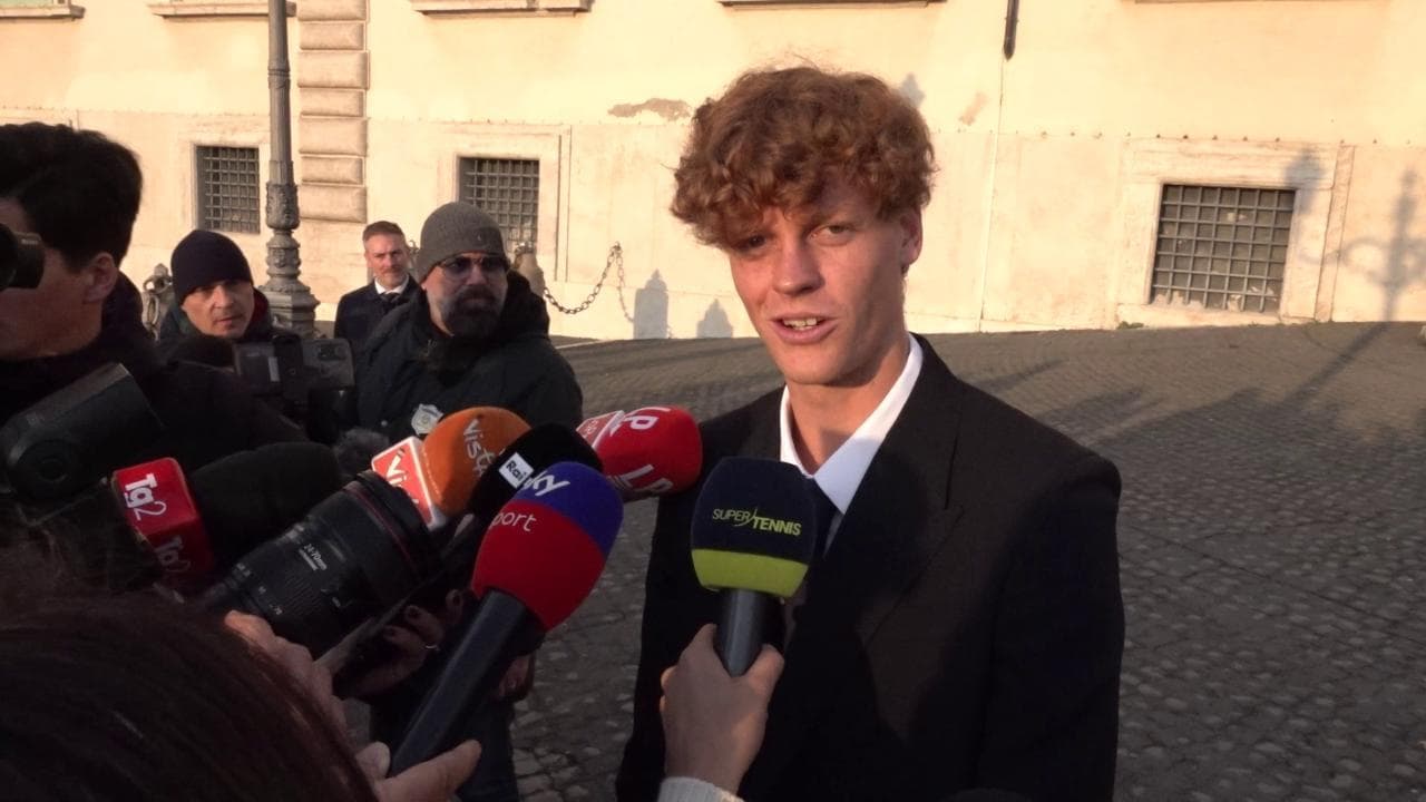 Sinner al Quirinale: "Mattarella conosce i risultati di tennis meglio di me"