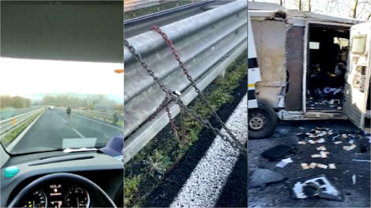 Assalto a portavalori a Sassari, così i banditi hanno bloccato il traffico della statale