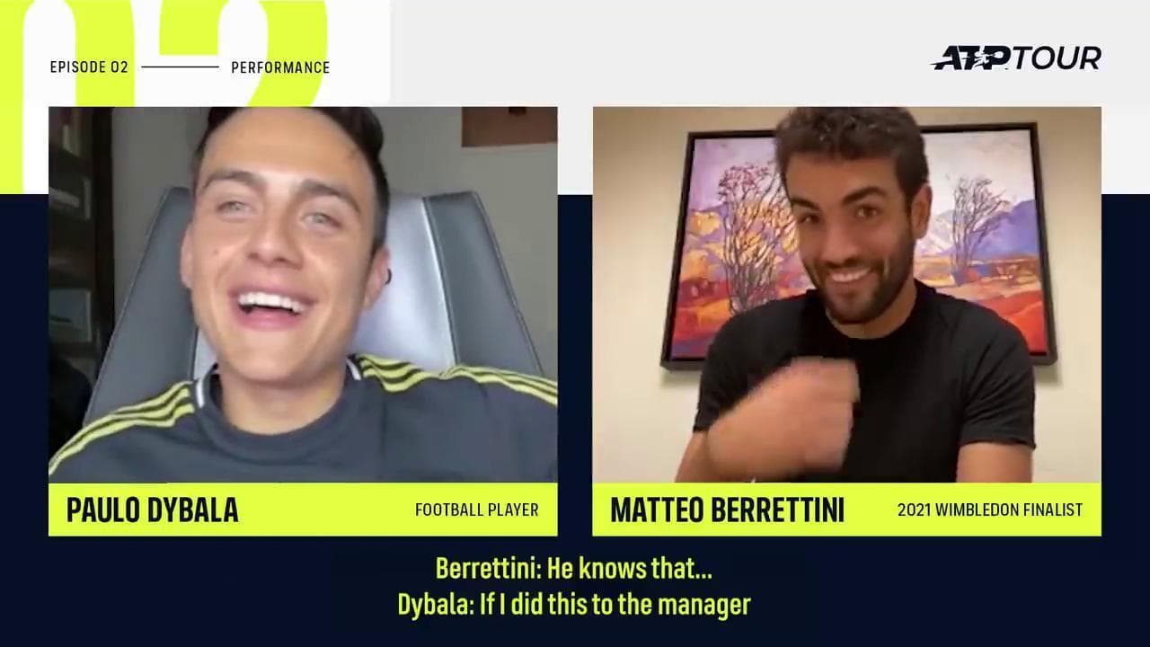 Dybala a Berrettini: "Se facessi i tuoi scherzi al mio allenatore, mi licenzierebbero"