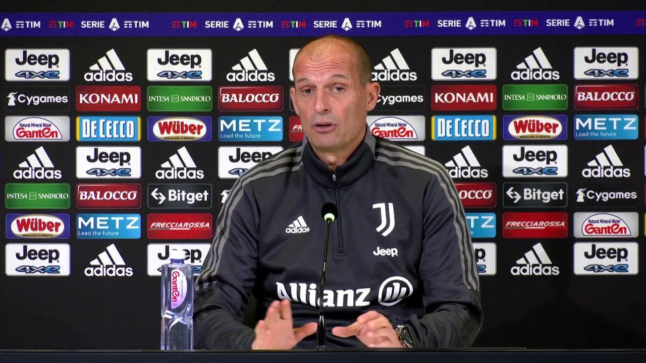 Allegri: "Vlahovic? Difficile dare giudizi sui giocatori finché non li alleni"