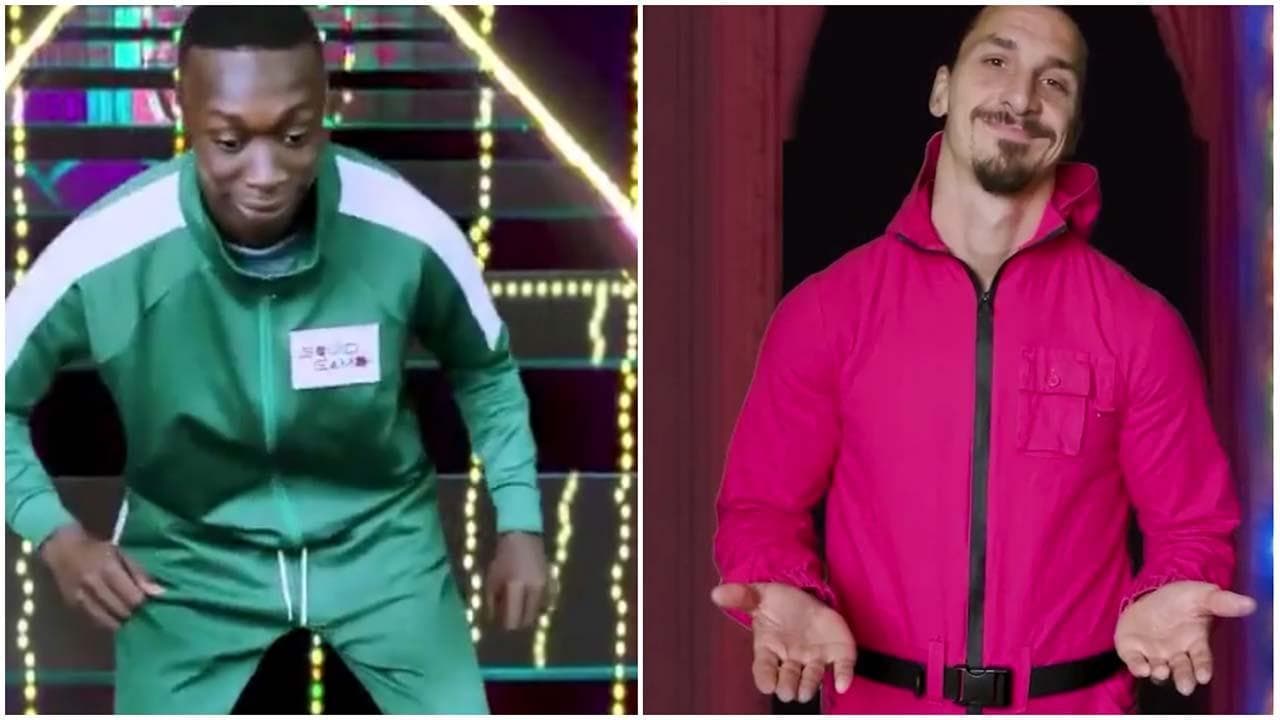 Squid Game, Khaby Lame sfida Ibrahimovic sulla passerella: il finale a sorpresa è da ridere