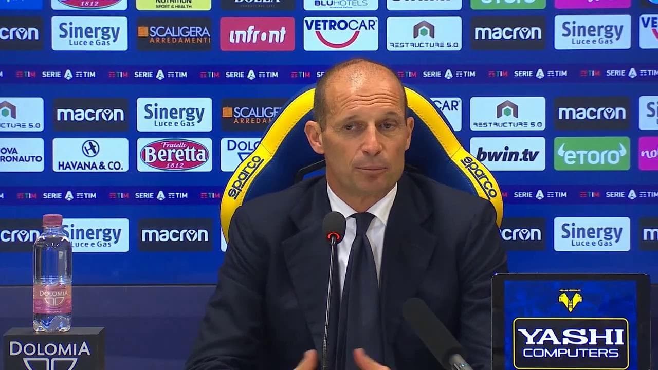 Allegri: "La Juventus è una squadra da metà classifica"