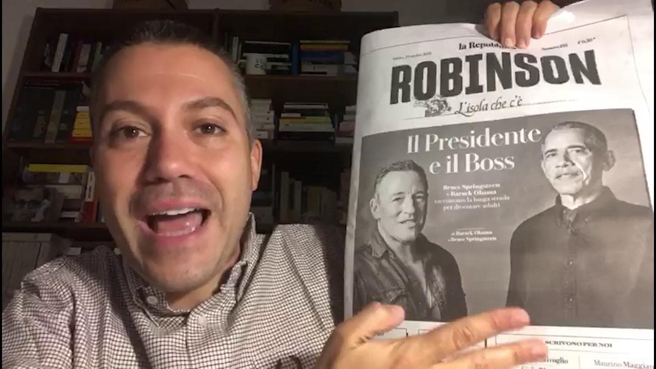 "Obama e il Boss in bianco e nero. Che numero tetro, hanno finito i colori": l'appello di Raimondo