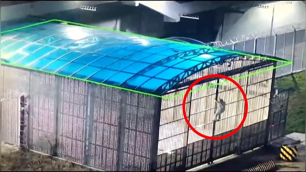 Prison break alla cinese: la fuga dal carcere del ladro acrobata è spettacolare