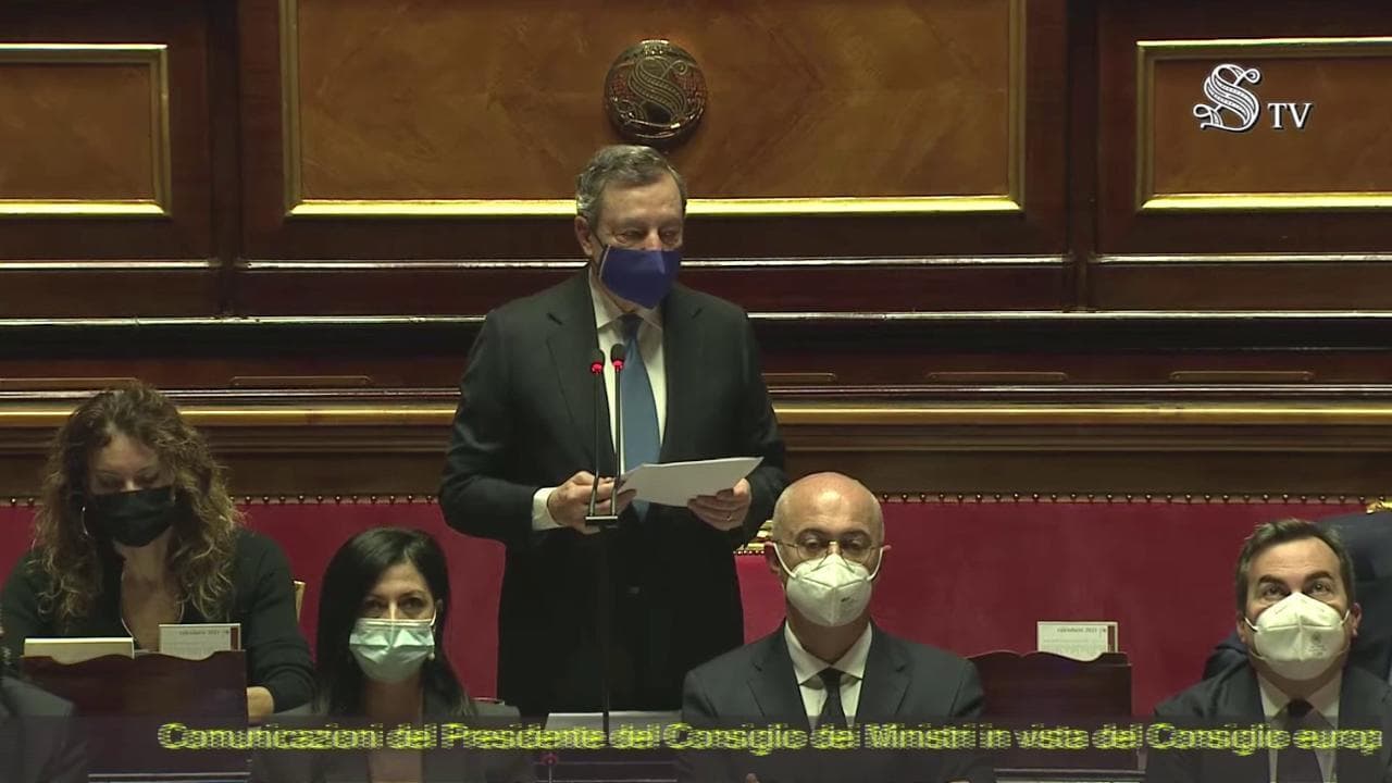 Vaccini, Draghi in Senato: "Grazie a chi ha superato le esitazioni, la campagna procede spedita"