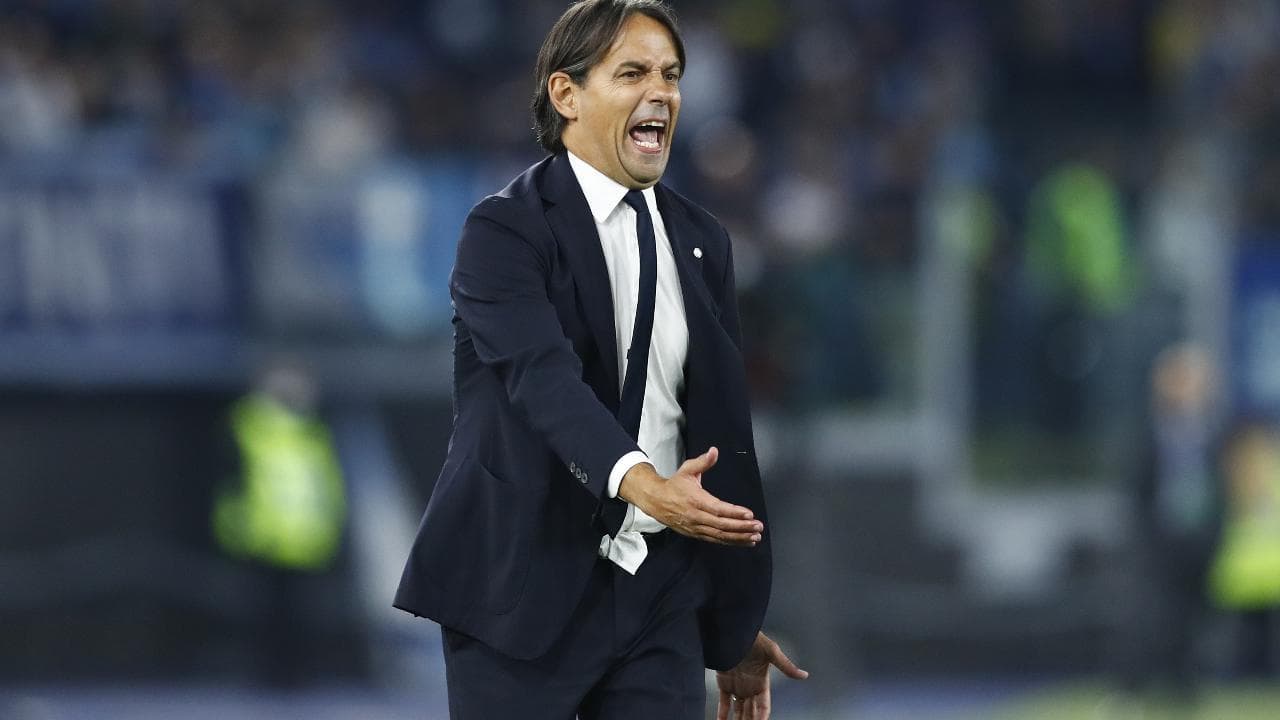L'allenatore dell'Inter, Simone Inzaghi: "Ho visto i giocatori arrabbiati, mi fa piacere"