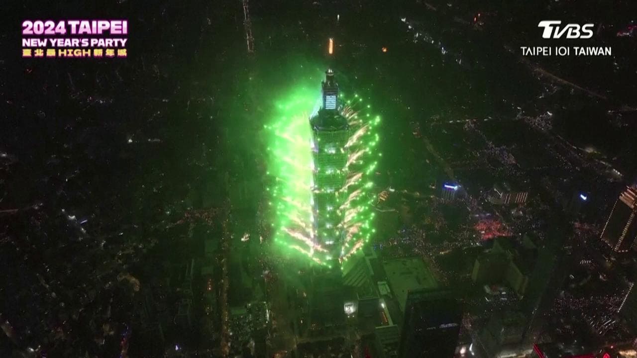 Taiwan, gran festa per il 2024 a Taipei nonostante la minaccia cinese