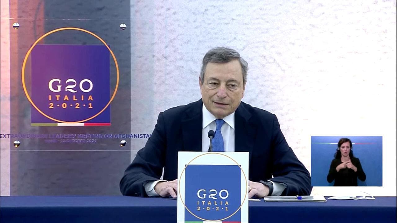 Afghanistan, Draghi: "Nel Paese l'emergenza umanitaria è gravissima"