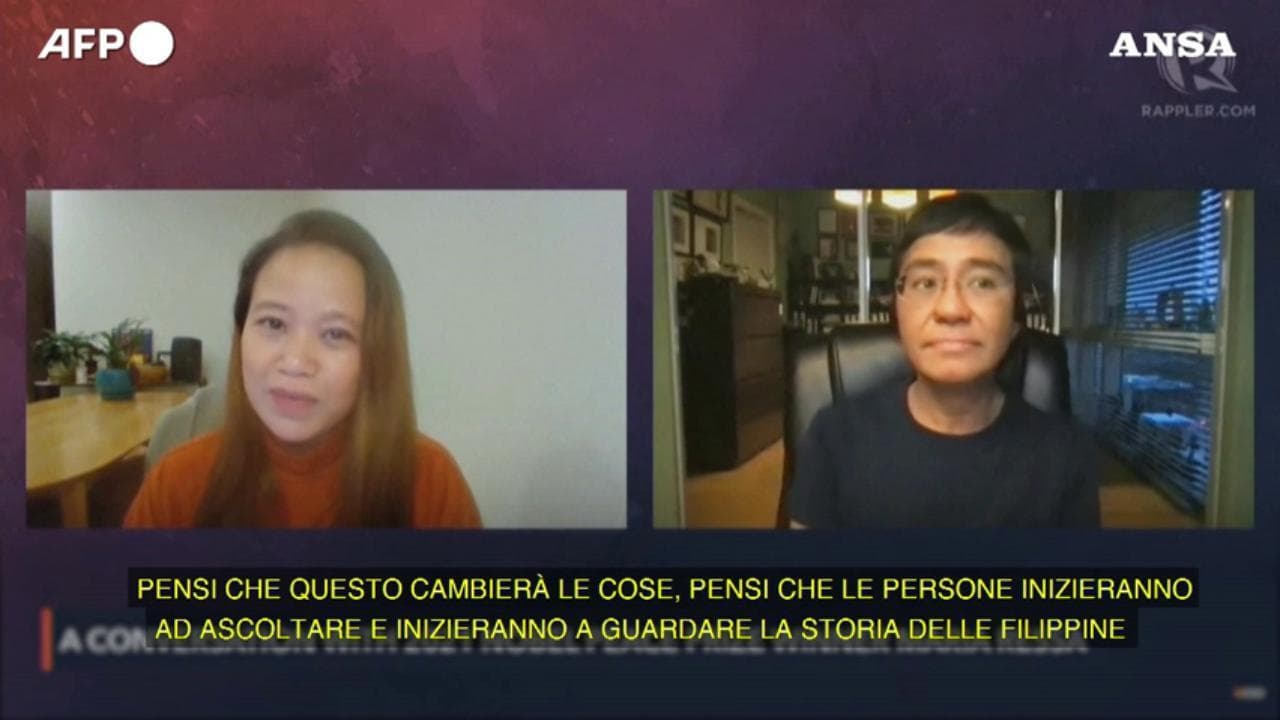 Nobel per la Pace, la giornalista Maria Ressa: "Siamo sempre a rischio di essere oscurati"