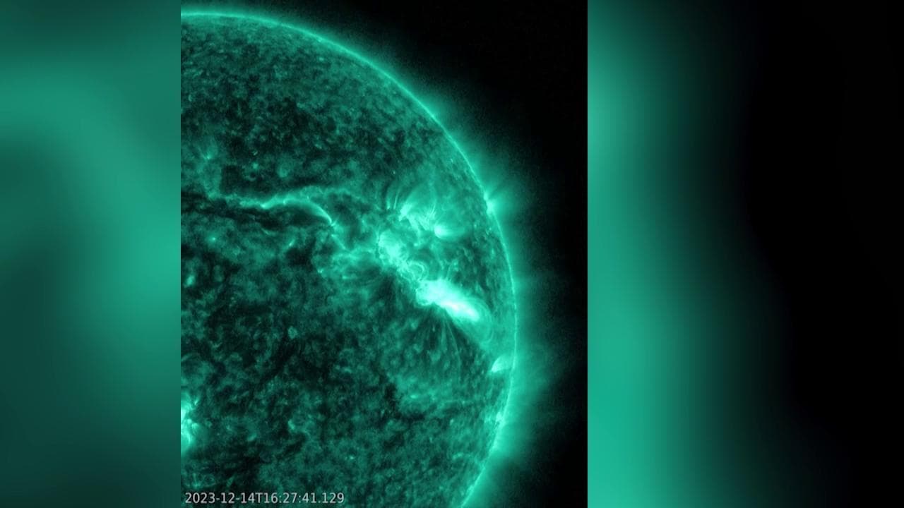 Satellite della Nasa cattura più potente brillamento solare dal 2017 a oggi