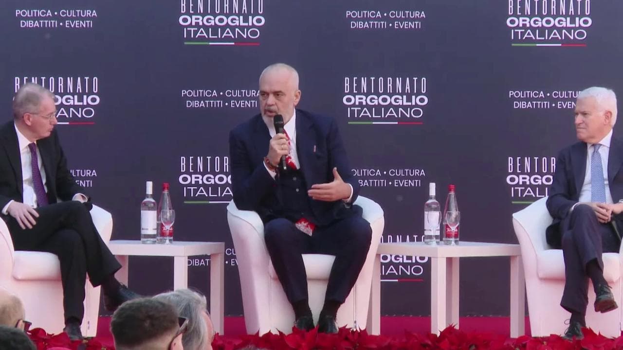 Atreju 2023, Rama: "Siamo Paese fratello d'Italia, se avesse aperto ai migranti la Francia e non l'Albania nessun problema"