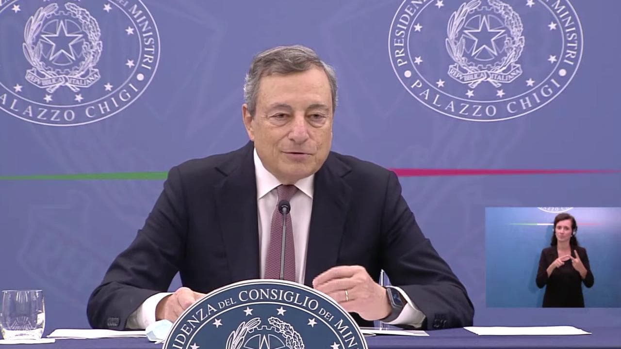 Draghi: "Quirinale? Offensivo nei confronti del Presidente in carica parlarne"