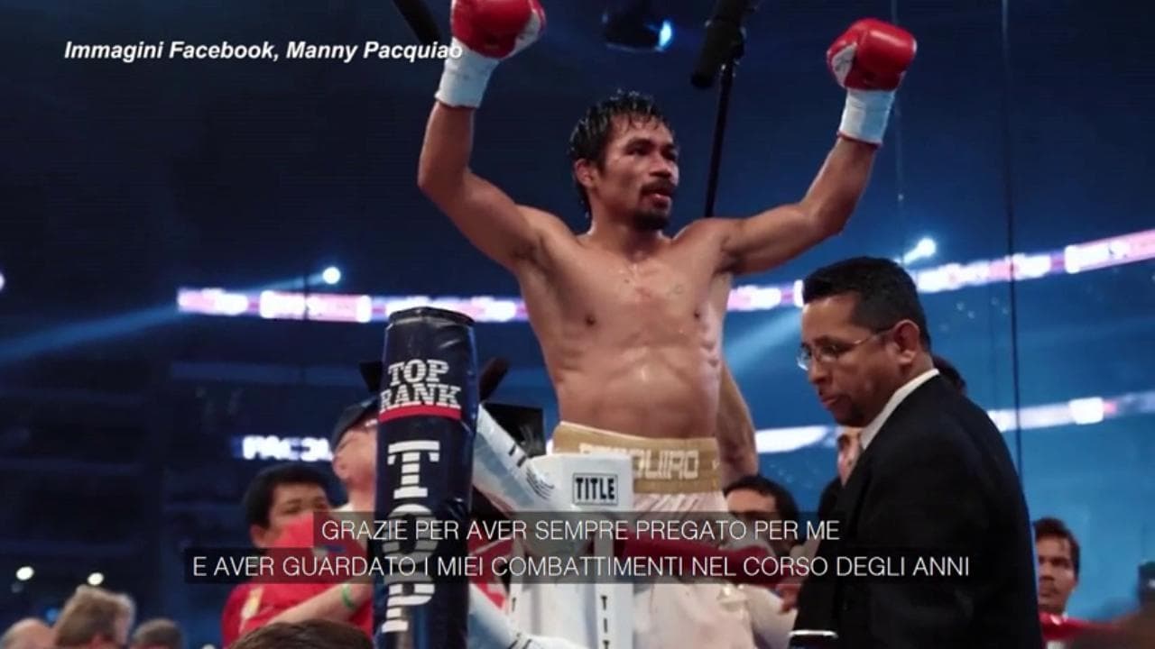 Manny Pacquiao, l'emozionante annuncio del ritiro: "Il mio tempo da lottatore è finito"