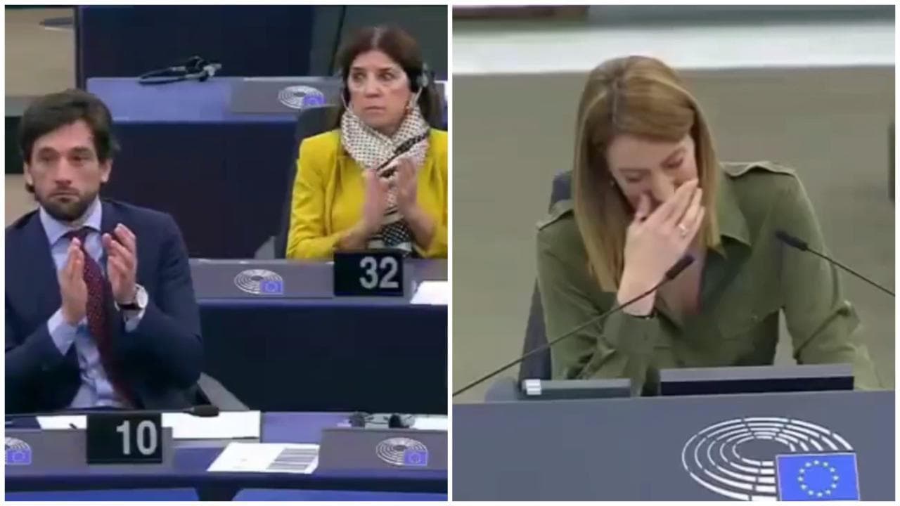 Un cane abbaia al Parlamento europeo, ma non si sa dov'è: Metsola non riesce a trattenere le risate