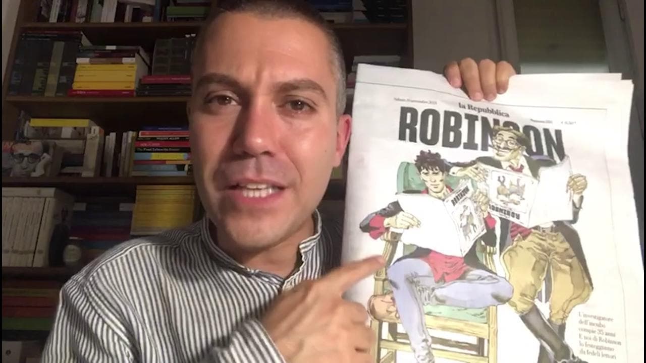 L'ironia di Saverio Raimondo sul nuovo numero di Robinson: "Vi fanno credere che sia Dylan Dog"