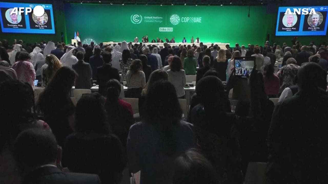 Cop28, un momento di silenzio per le vittime civili a Gaza