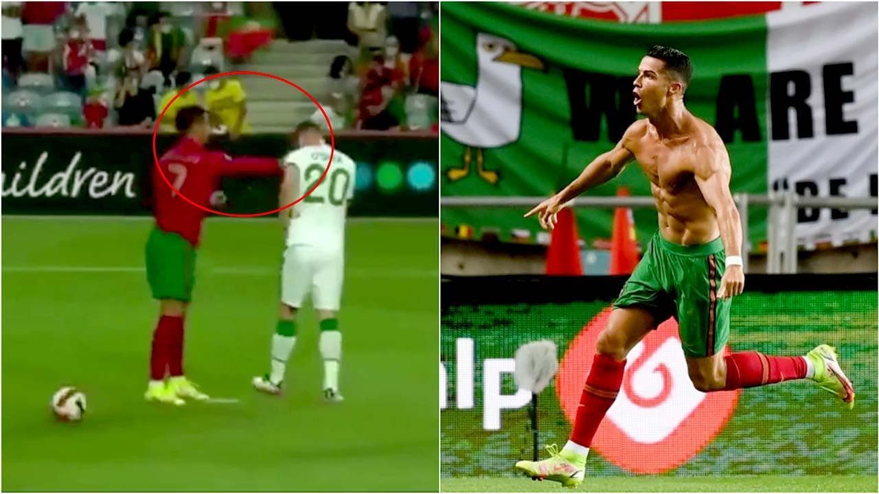 Portogallo, la 'folle' notte di Cristiano Ronaldo: dallo schiaffo all'avversario all'ennesimo record