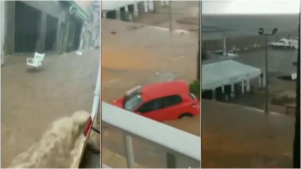 Maltempo Spagna, inondazioni sulle coste orientali: auto e alberi travolti da acqua e fango