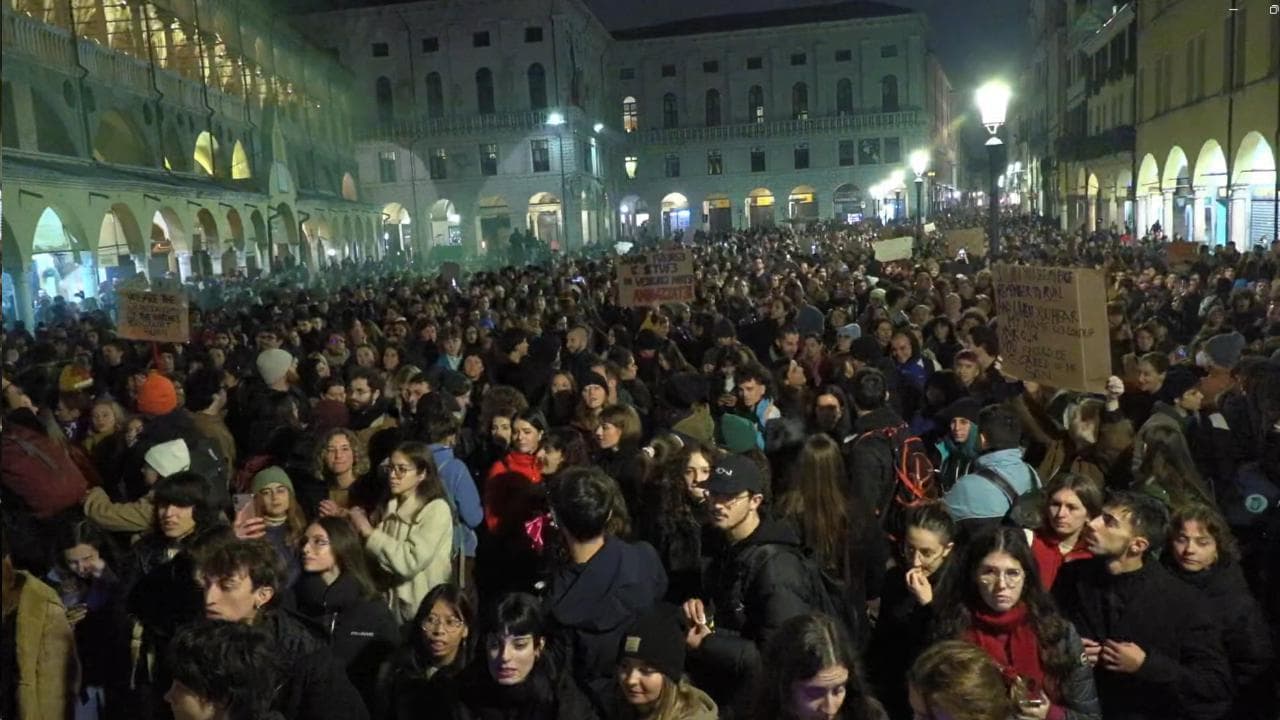 Padova, manifestazione per Giulia Cecchettin