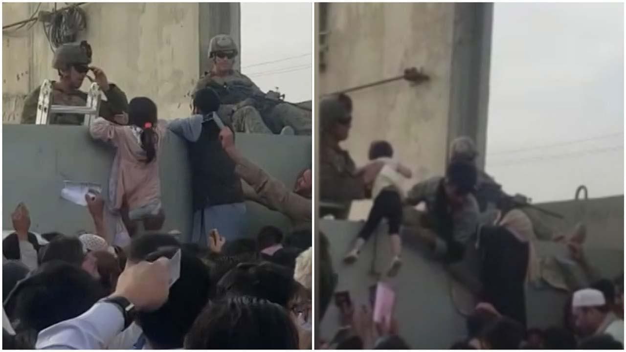 Kabul, il dramma all'aeroporto: bambini passati di mano in mano oltre il muro di cinta