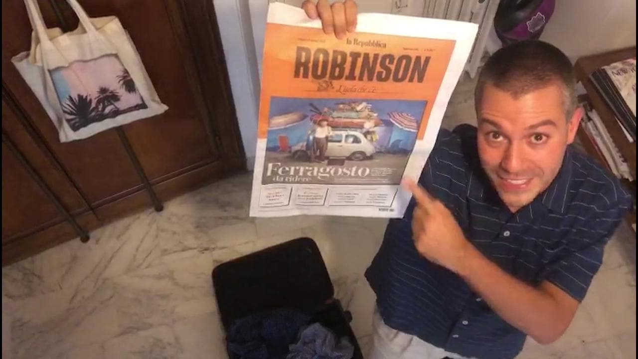 "Quelli di Robinson fanno scrivere ben due pezzi a me": l'ironia di Saverio Raimondo