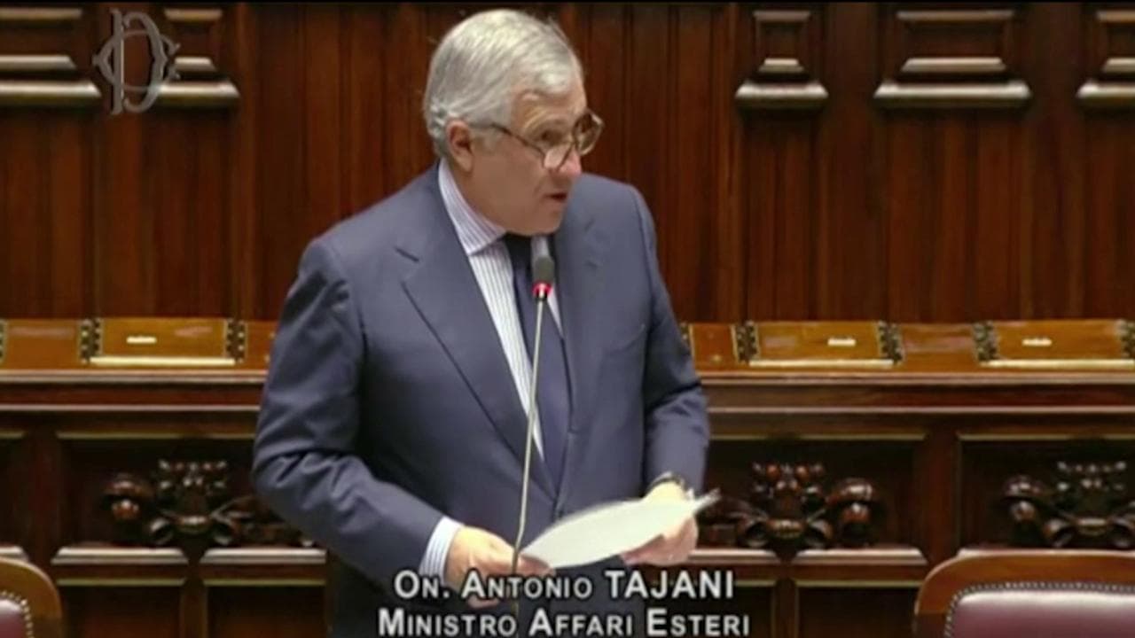Gaza, Tajani replica a Conte: "I codardi non stanno in questi banchi"