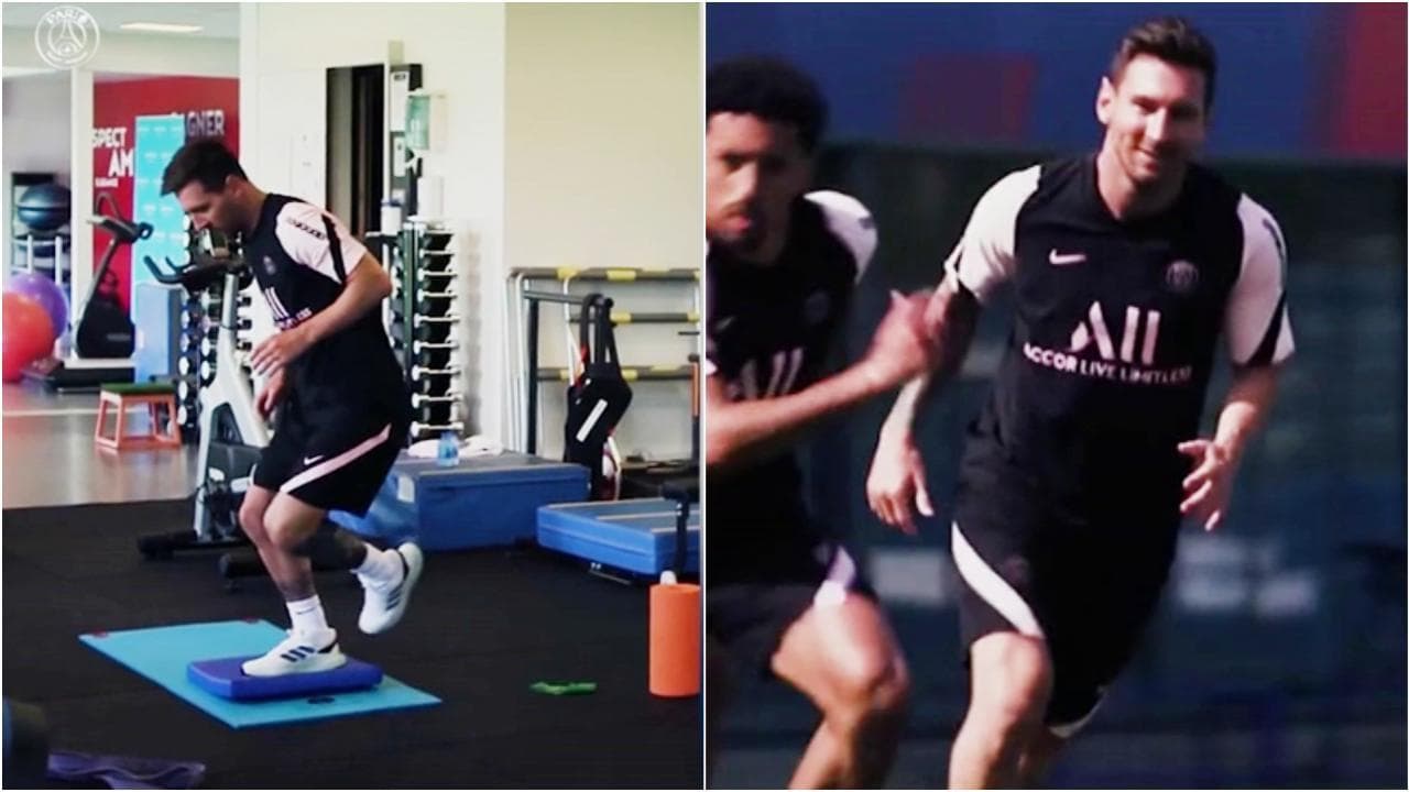 Psg, il primo allenamento di Messi con il club francese