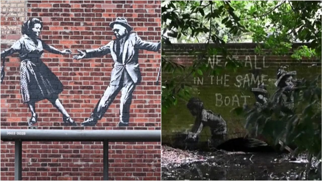 Banksy va al mare? Il mistero dei nuovi murales comparsi nelle città costiere inglesi