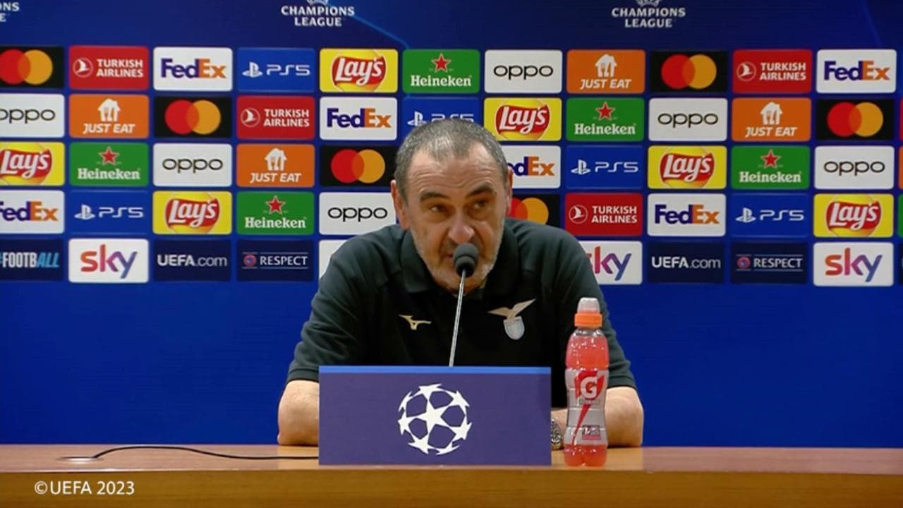 Champions, Sarri: "Abbiamo sofferto ma è una vittoria che tiene la Lazio in lotta per gli ottavi"