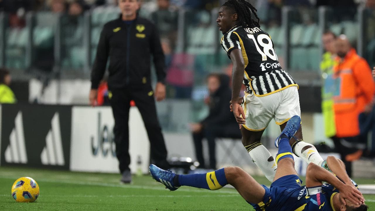 Faraoni e la sospetta simulazione in Juventus-Verona: controlla se Kean fa gol e poi cade a terra