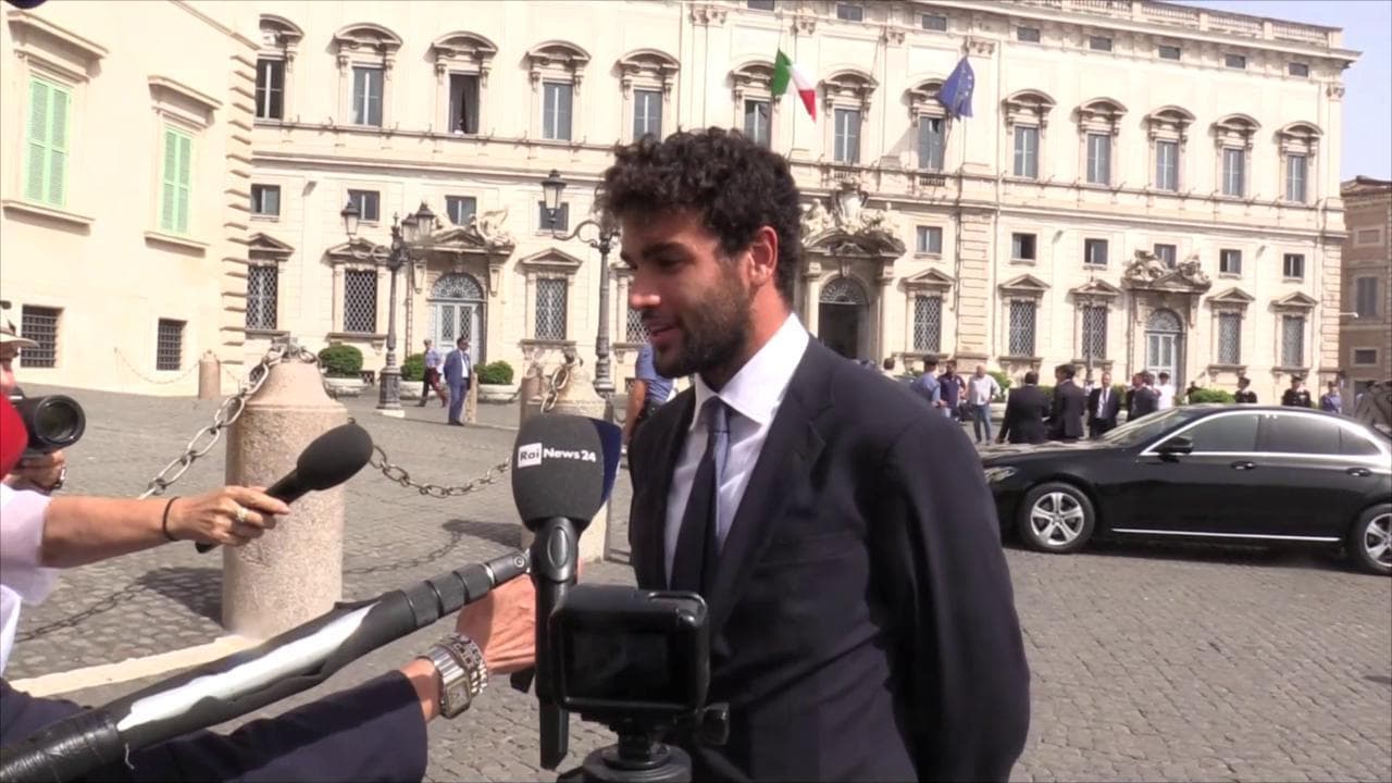 Matteo Berrettini arriva al Quirinale: "Bellissima esperienza, peccato per vittoria mancata"