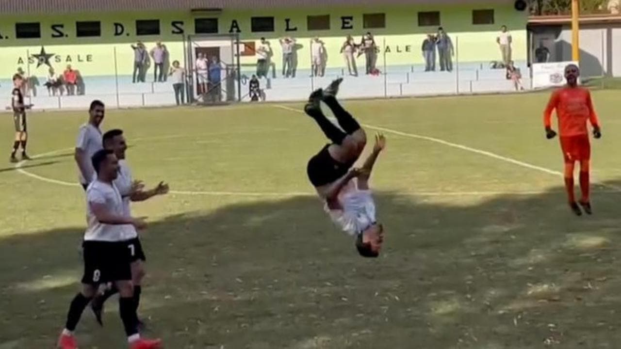 Gol e capriola per Hernanes, ex di Lazio, Juve e Inter, nell'esordio in Prima Categoria piemontese