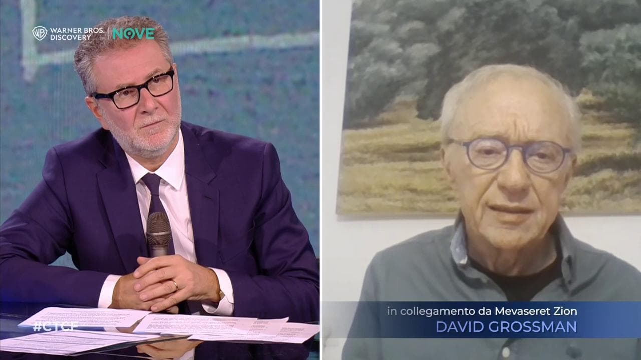 'Che tempo che fa', David Grossman ospite di Fabio Fazio : "Non si possono paragonare i 56 anni di occupazione con questo massacro brutale"
