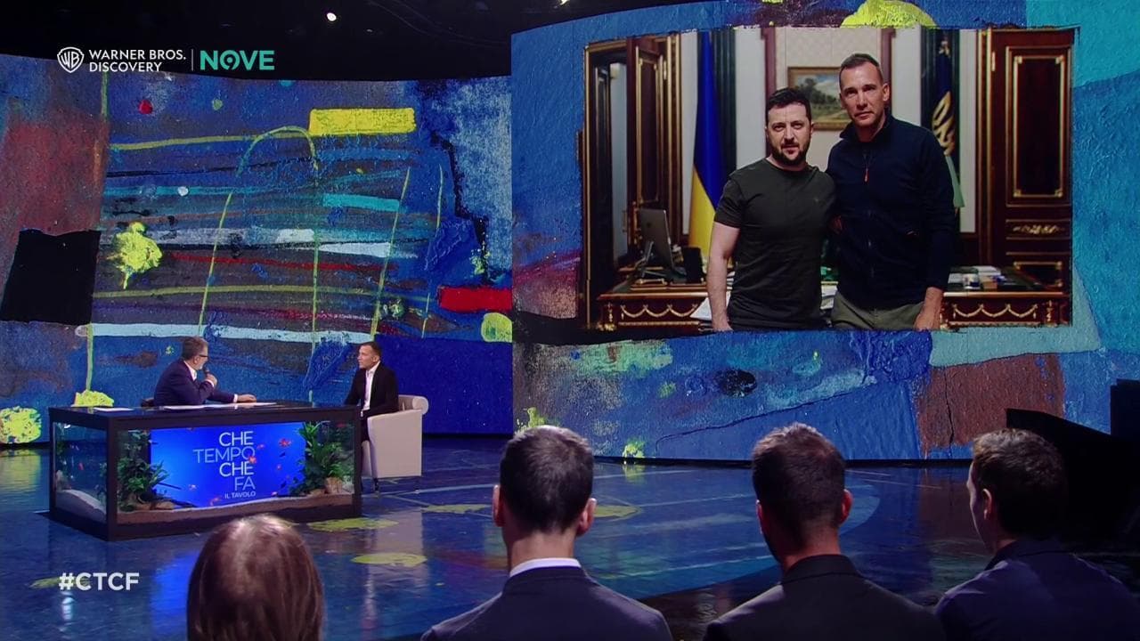 'Che tempo che fa', Andriy Shevchenko dal calcio a consigliere di Zelensky: "Voglio aiutare il mio Paese"