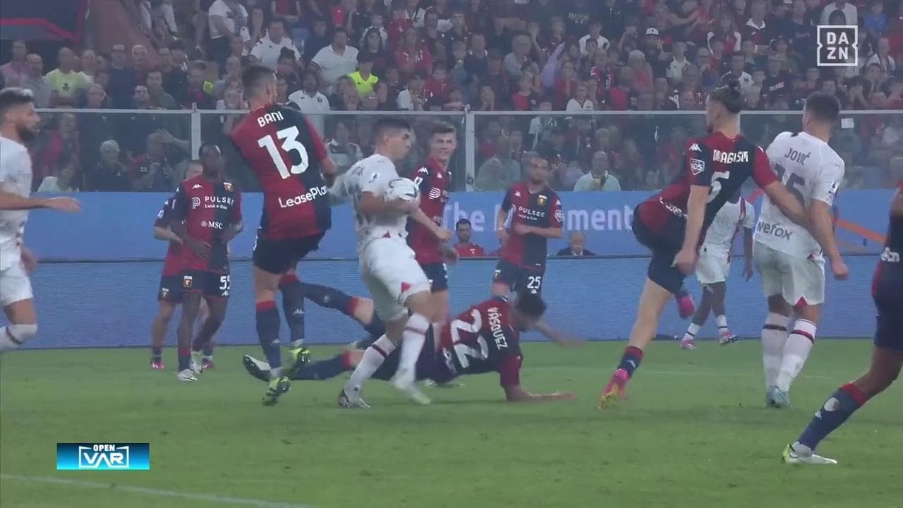 Gol di Pulisic in Genoa-Milan, il designatore Rocchi: "Tanti dubbi ma il Var non poteva annullarlo"